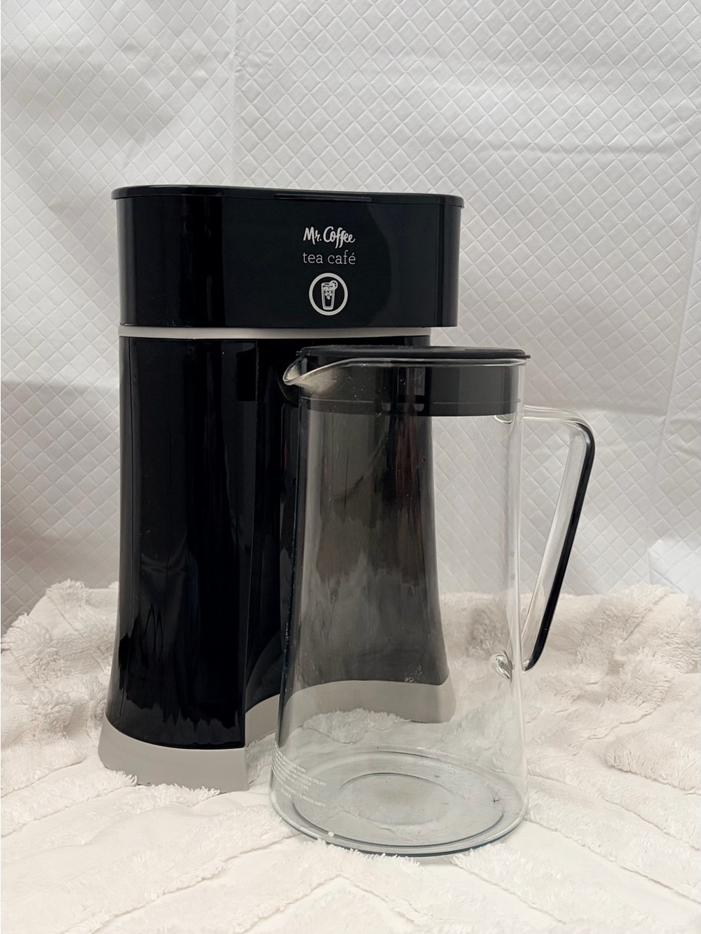 Mr. Coffee Tea Café Iced Tea Maker with 2-Quart Glass Pitcher